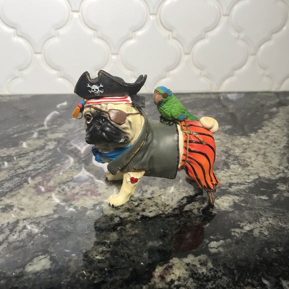 Westland Pug-Nacious Pirate Pug Figure Statue Collectible